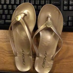 NWOB DKNY jelly sandals.